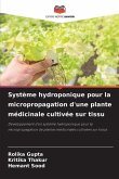 Système hydroponique pour la micropropagation d'une plante médicinale cultivée sur tissu