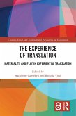 The Experience of Translation (eBook, PDF)