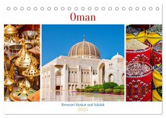 Oman - Reiseziel Maskat und Salalah (Tischkalender 2025 DIN A5 quer), CALVENDO Monatskalender