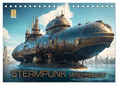 Steampunk Maschinenwelt (Tischkalender 2025 DIN A5 quer), CALVENDO Monatskalender