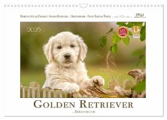 Golden Retriever... Herzenshunde (Wandkalender 2025 DIN A3 quer), CALVENDO Monatskalender