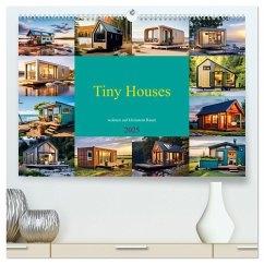 Tiny Houses - wohnen auf kleinstem Raum (hochwertiger Premium Wandkalender 2025 DIN A2 quer), Kunstdruck in Hochglanz