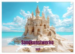 Sandkunstwerke - Einfach faszinierend (Wandkalender 2025 DIN A2 quer), CALVENDO Monatskalender