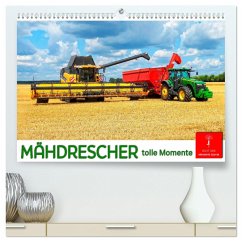 Mähdrescher - tolle Momente (hochwertiger Premium Wandkalender 2025 DIN A2 quer), Kunstdruck in Hochglanz - Calvendo;Roder, Peter