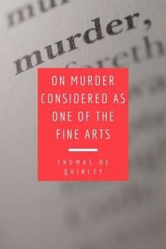 Cover On Murder Considered as one of the Fine Arts (eBook, ePUB)