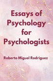 Essays of Psychology for Psychologists (eBook, ePUB)