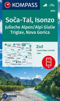 Cover KOMPASS Wanderkarte 2804 Soca-Tal, Isonzo, Alpi Giulie / Julische Alpen, Triglav, Nova Gorica 1:50.000