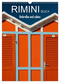 Rimini beach Umbrellas and cabins (Wall Calendar 2025 DIN A3 portrait), CALVENDO 12 Month Wall Calendar