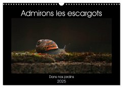 Admirons les escargots (Calendrier mural 2025 DIN A3 vertical), CALVENDO calendrier mensuel