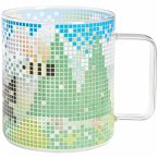 Glas Tasse Landschaft, Ø 8,5cm, H 9,5cm