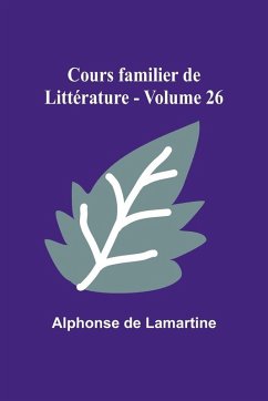 Cover Cours familier de Littérature - Volume 26