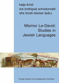 Cover Mizmor Le-David : studies in Jewish languages