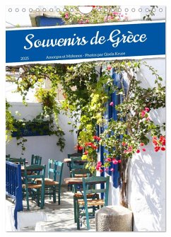 Souvenirs de Grèce (Calendrier mural 2025 DIN A4 horizontal), CALVENDO calendrier mensuel