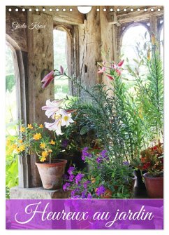 Heureux au jardin (Calendrier mural 2025 DIN A4 horizontal), CALVENDO calendrier mensuel