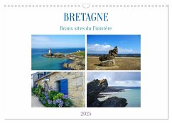 Bretagne Beaux sites du Finistère (Calendrier mural 2025 DIN A3 vertical), CALVENDO calendrier mensuel