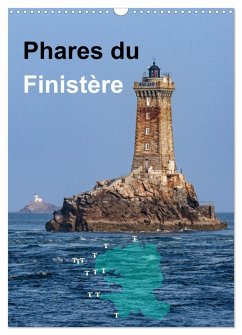 Phares du Finistère (Calendrier mural 2025 DIN A3 horizontal), CALVENDO calendrier mensuel - Benoît, Etienne