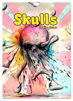 Skulls by Nico Bielow (Wall Calendar 2025 DIN A4 portrait), CALVENDO 12 Month Wall Calendar