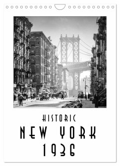 Historic New York 1936 (Wall Calendar 2025 DIN A4 portrait), CALVENDO 12 Month Wall Calendar