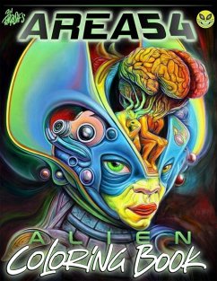 Cover Ron English's Area 54 Alien Coloring Book