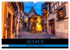 Alsace, magnifiques colombages (Calendrier mural 2025 DIN A3 vertical), CALVENDO calendrier mensuel