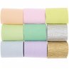 Kreppbänder, Regenbogen Pastell Mix,... - Bild 1