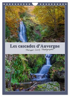 Les cascades d'Auvergne (Calendrier mural 2025 DIN A4 horizontal), CALVENDO calendrier mensuel