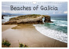 Beaches of Galicia (Wall Calendar 2025 DIN A4 landscape), CALVENDO 12 Month Wall Calendar
