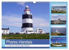 Phares irlandais Le long de la côte sauvage d'Irlande (Calendrier mural 2025 DIN A3 vertical), CALVENDO calendrier mensuel