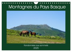 Montagnes du Pays Basque (Calendrier mural 2025 DIN A4 vertical), CALVENDO calendrier mensuel