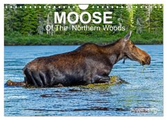 MOOSE Of The Northern Woods (Wall Calendar 2025 DIN A4 landscape), CALVENDO 12 Month Wall Calendar - Henry, Philippe