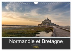 Normandie et Bretagne (Calendrier mural 2025 DIN A4 vertical), CALVENDO calendrier mensuel