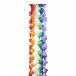 Krepp Girlanden, Regenbogen Klassik Mix, FSC MIX, 7 Stk, 17,5 cm x 3 m, inkl. 2 m Kordel