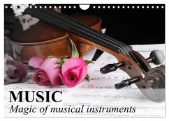 Music Magic of musical instruments (Wall Calendar 2025 DIN A4 landscape), CALVENDO 12 Month Wall Calendar