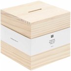 Spardose Würfel 10 x 10 x 10 cm FSC 100%