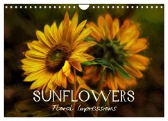 Sunflowers - Floral Impressions (Wall Calendar 2025 DIN A4 landscape), CALVENDO 12 Month Wall Calendar - Photon, Vronja