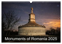 Monuments of Romania 2025 (Wall Calendar 2025 DIN A3 landscape), CALVENDO 12 Month Wall Calendar