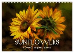 Sunflowers - Floral Impressions (Wall Calendar 2025 DIN A3 landscape), CALVENDO 12 Month Wall Calendar