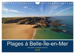 Plages à Belle-île-en-mer (Calendrier mural 2025 DIN A4 vertical), CALVENDO calendrier mensuel