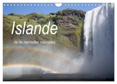 Islande île de merveilles naturelles (Calendrier mural 2025 DIN A4 vertical), CALVENDO calendrier mensuel