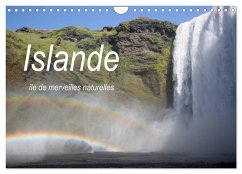 Islande île de merveilles naturelles (Calendrier mural 2025 DIN A4 vertical), CALVENDO calendrier mensuel