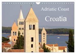 Adriatic Coast Croatia / UK-Version (Wall Calendar 2025 DIN A4 landscape), CALVENDO 12 Month Wall Calendar