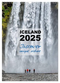 Iceland Calendar 2025 - Discover unique nature - UK Version (Wall Calendar 2025 DIN A3 portrait), CALVENDO 12 Month Wall Calendar
