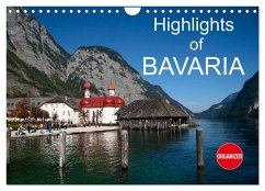 Highlights of Bavaria (Wall Calendar 2025 DIN A4 landscape), CALVENDO 12 Month Wall Calendar