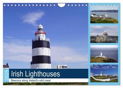 Irish Lighthouses - Beacons along Ireland's wild coast (Wall Calendar 2025 DIN A4 landscape), CALVENDO 12 Month Wall Calendar