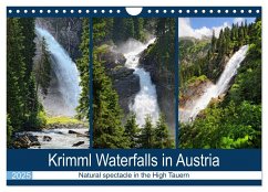 Krimml Waterfalls in Austria - Natural spectacle in the High Tauern (Wall Calendar 2025 DIN A4 landscape), CALVENDO 12 Month Wall Calendar