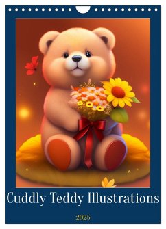 Cuddly Teddy Illustrations (Wall Calendar 2025 DIN A4 portrait), CALVENDO 12 Month Wall Calendar - Franky58, Franky