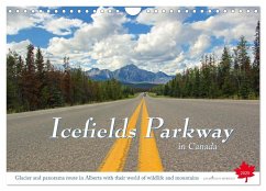 Icefields Parkway in Canada (Wall Calendar 2025 DIN A4 landscape), CALVENDO 12 Month Wall Calendar