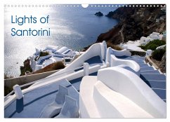 Lights of Santorini (Wall Calendar 2025 DIN A3 landscape), CALVENDO 12 Month Wall Calendar