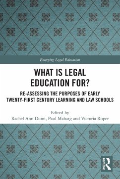 Cover What is Legal Education for?