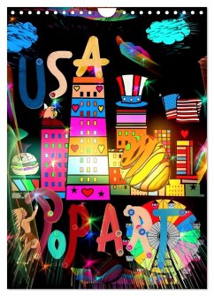 USA Pop Art by Nico Bielow (Wall Calendar 2025 DIN A4 portrait), CALVENDO 12 Month Wall Calendar - Bielow, Nico